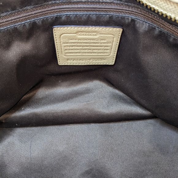 Coach | Retro Leather Canvas Tan Red Beige Handbag Tote Bundle - Picture 5 of 7